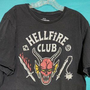 Black Stranger Things "Hellfire Club" T-Shirt